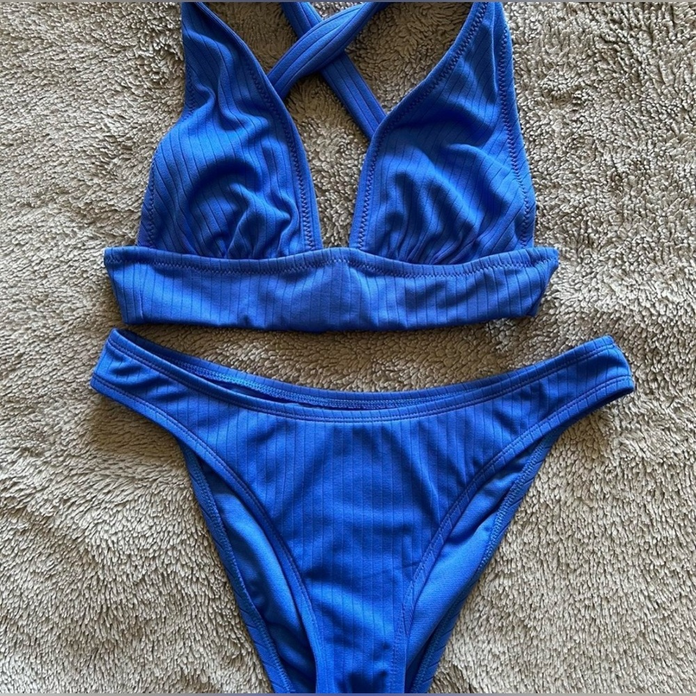 Blue bikini